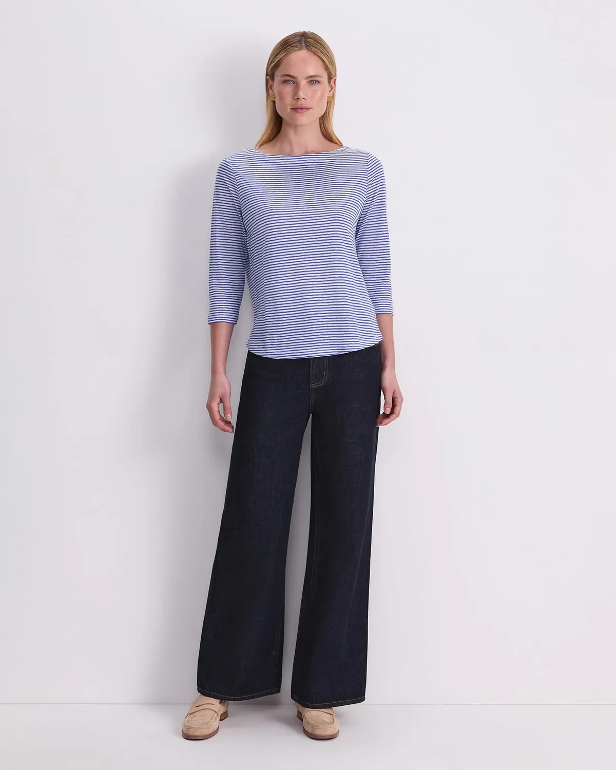 Sportscraft Cecile Linen top lino scollo barca