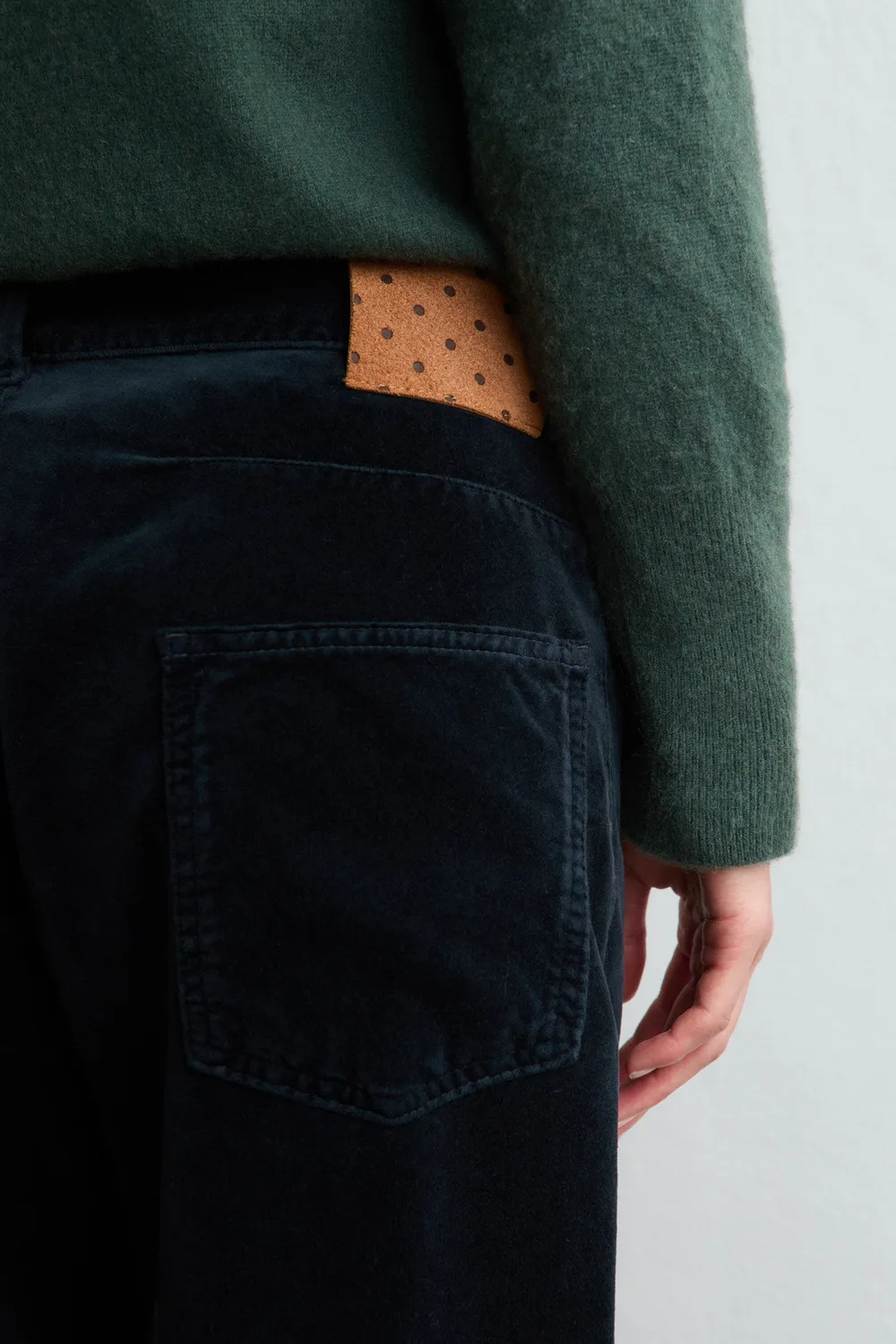 Massimo Alba Alosa-Cut pantaloni blu velluto