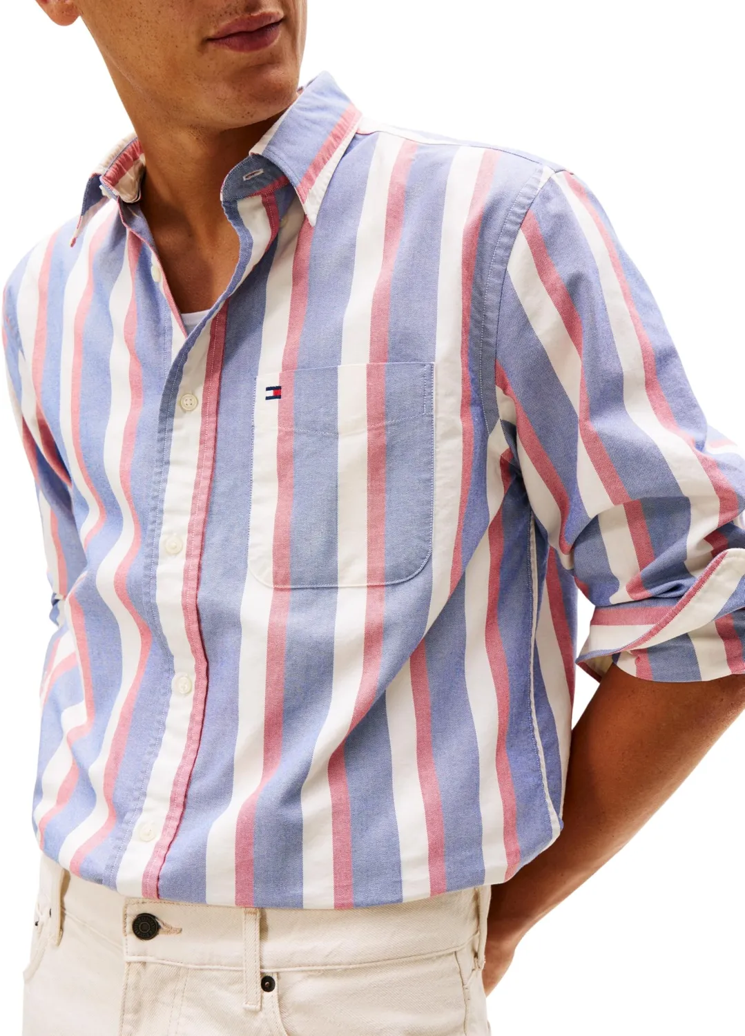 Tommy Hilfiger Heritage Oxford MW0MW41695 camicia unisex M