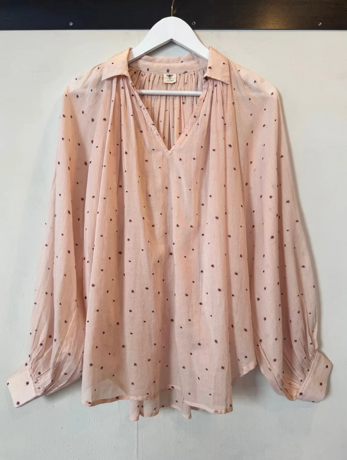 LOL Roma Bohemien Voile camicia bordeaux cotone