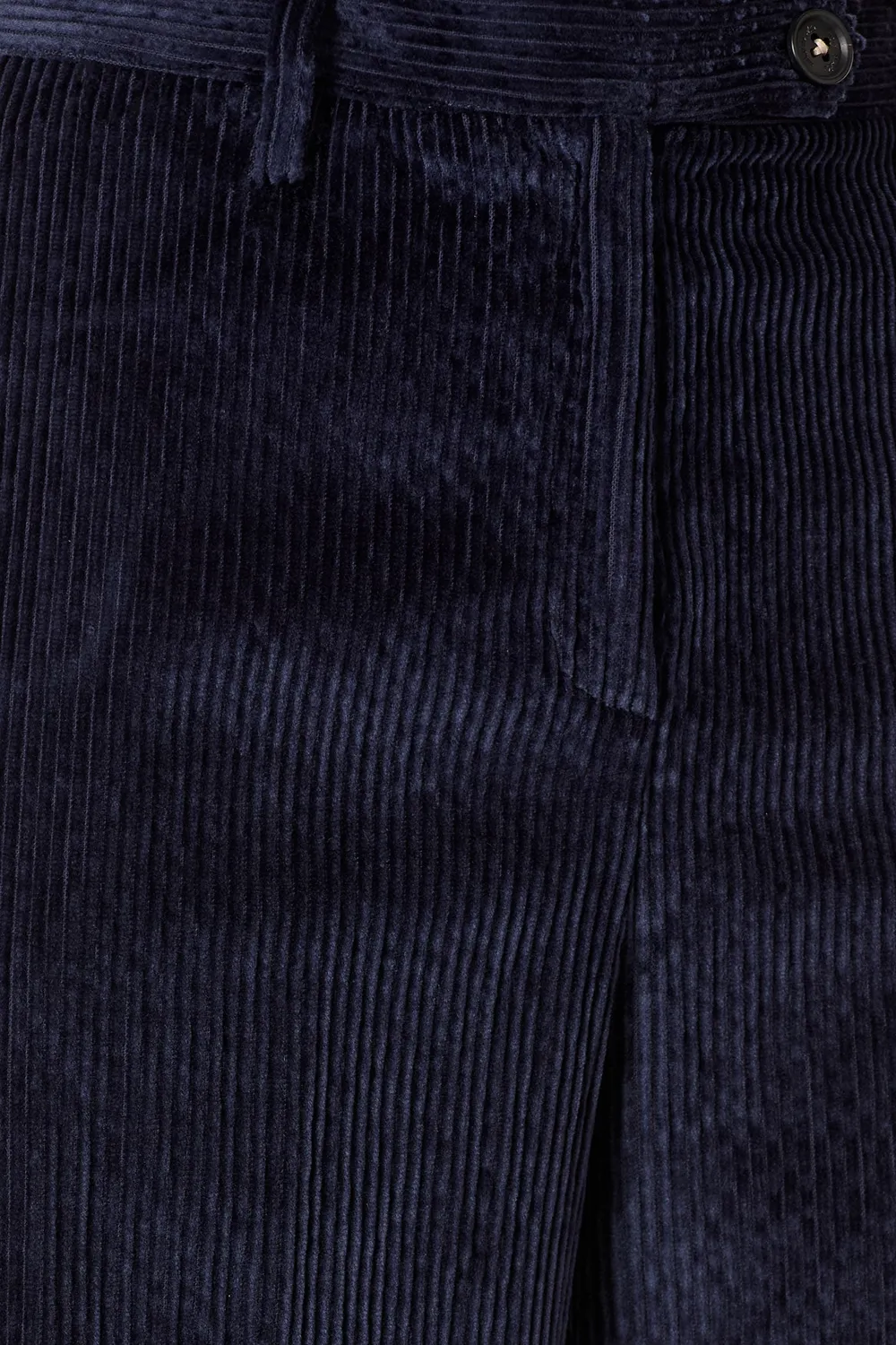 Massimo Alba Lamna pantaloni velluto blu palazzo