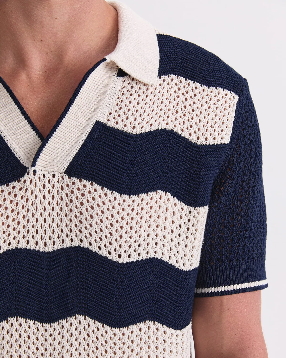 Sportscraft Wave 208077 Polo Maglia Cotone Uomo Rigata