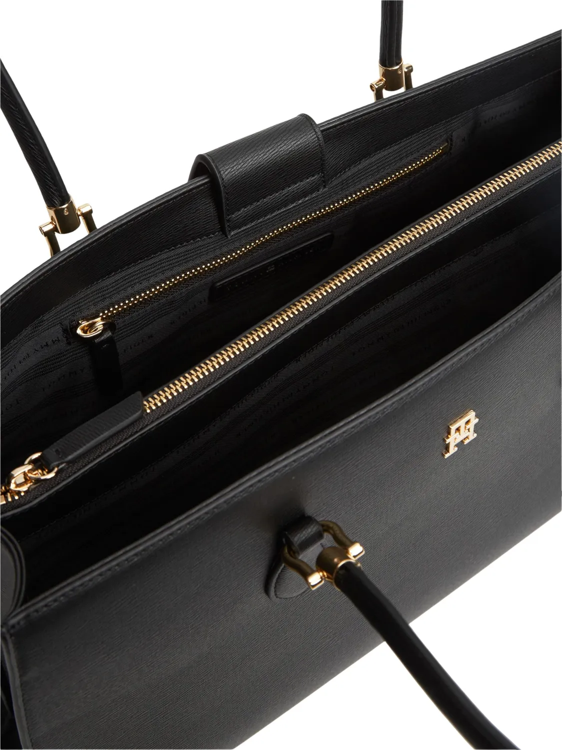 Tommy Hilfiger Grace Satchel AW0AW18750 Borsa Nera