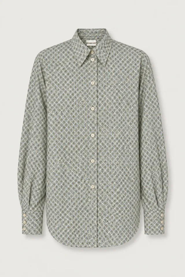 Massimo Alba Selma camicia cotone air blue morbida