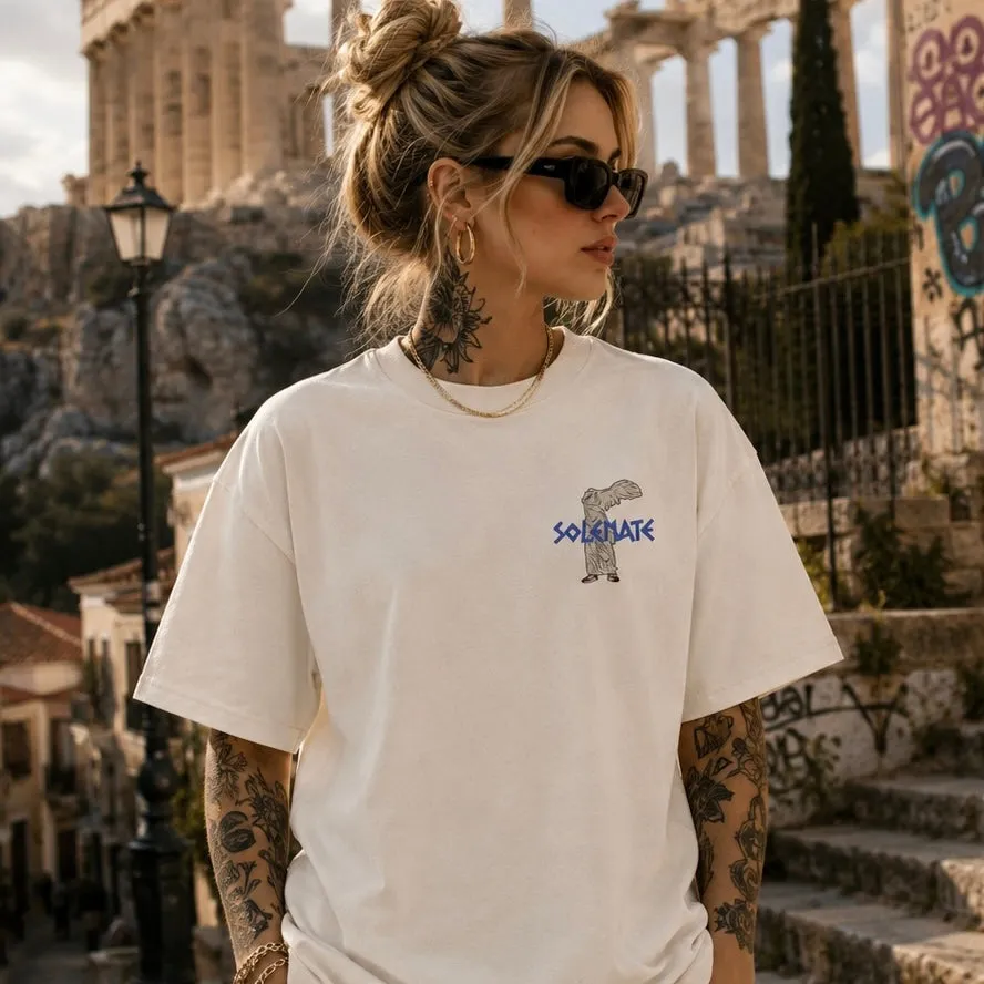 Solemate Greek Victory t-shirt nera cotone organico