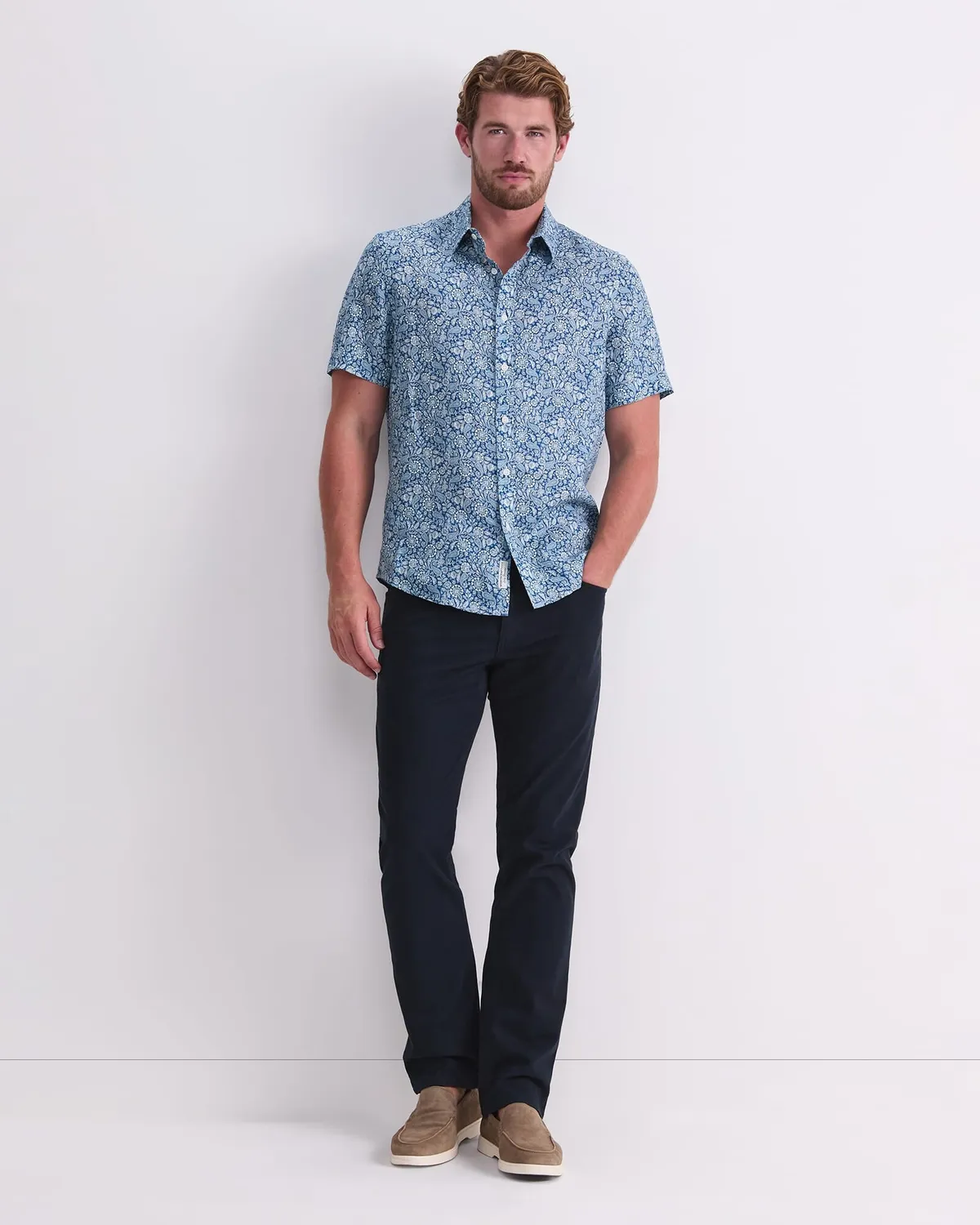 Sportscraft Theodore Liberty 208219 camicia lino maniche corte