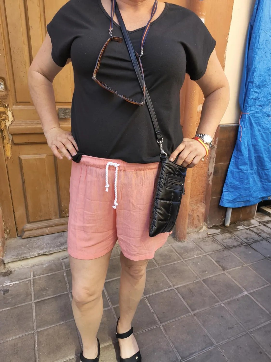 Tommy Hilfiger Beach Short Corti Donna Summer Peach tessuto leggero