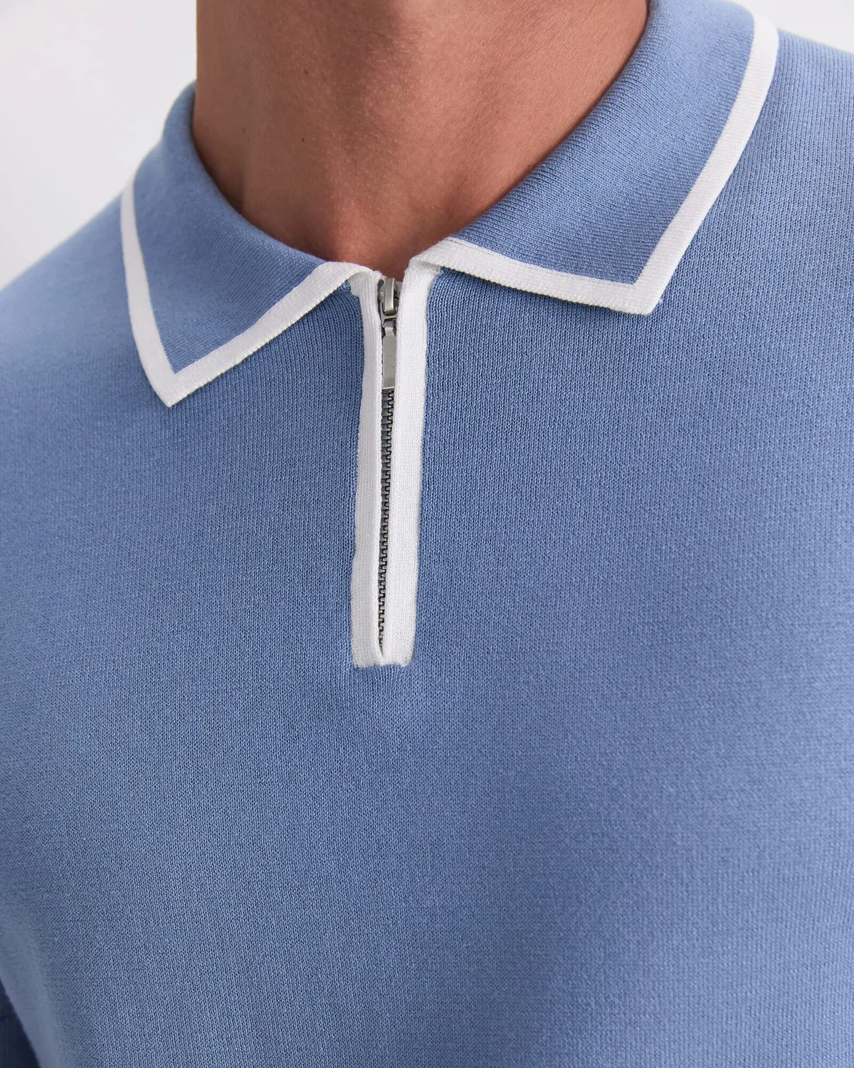 Sportscraft Brookes Quarter Zip polo maglia uomo