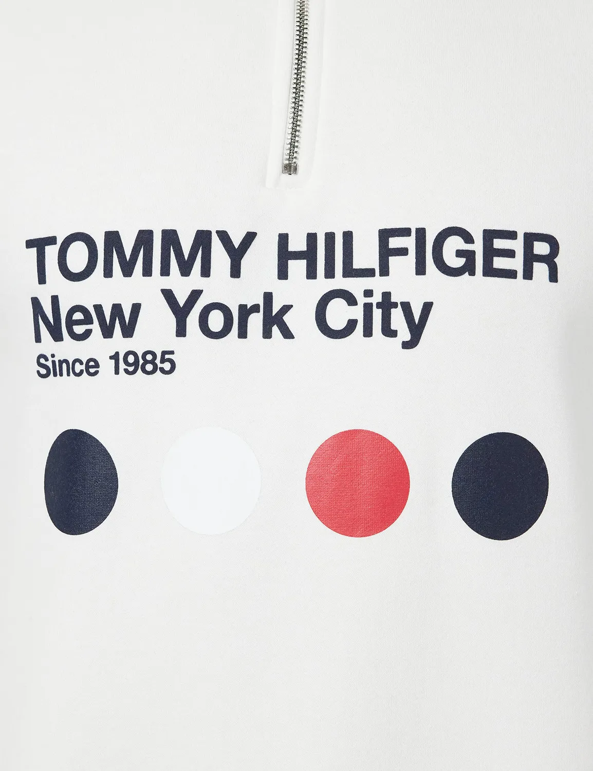 Tommy Hilfiger Mezza Zip Felpa Uomo con Cerniera Cotone