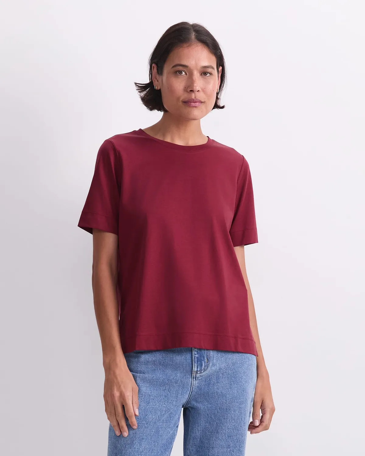 Sportscraft Mercerised Cotton t-shirt girocollo donna