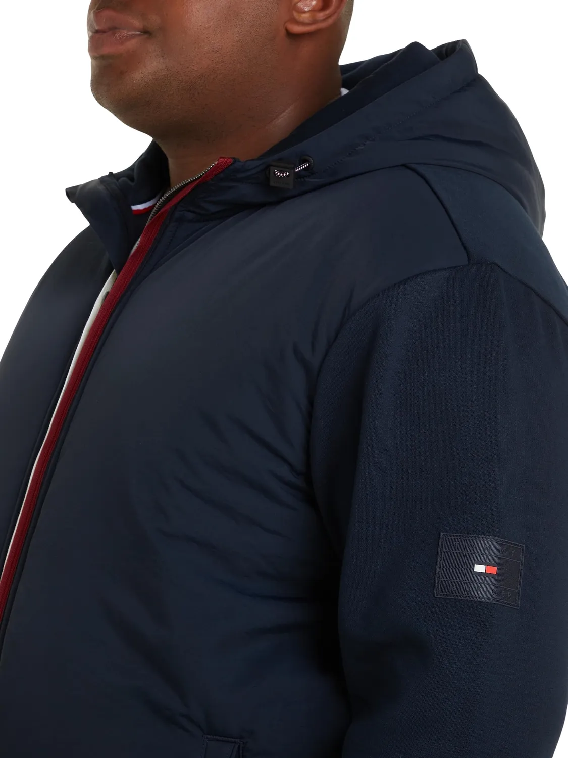 Tommy Hilfiger MW0MW32973 Felpa Uomo con Zip 5XL Tall
