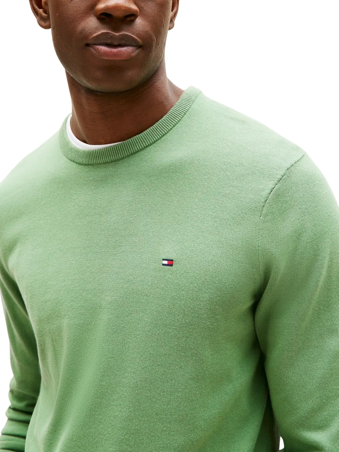 Tommy Hilfiger Essential MW0MW39999 maglione uomo verde XXL