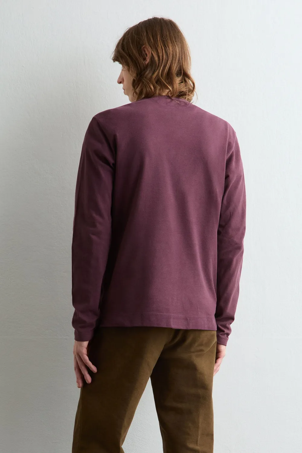 Massimo Alba Manchester maglia serafino rossa cotone cashmere