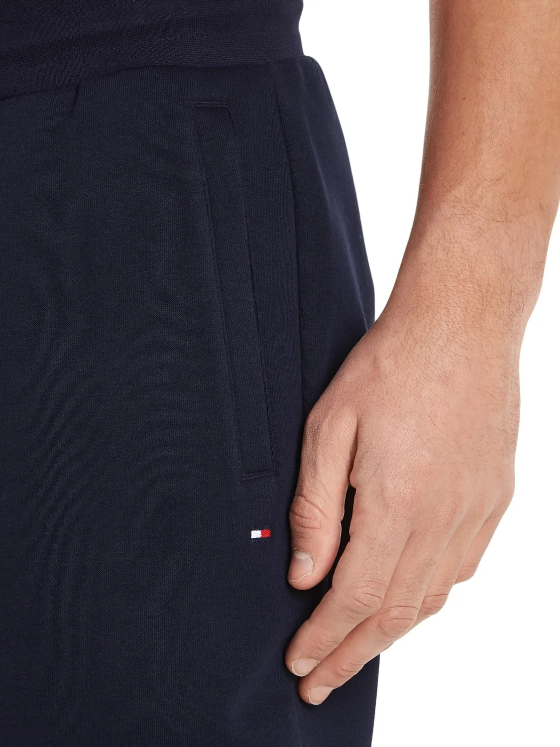 Tommy Hilfiger Flag Logo jogging uomo felpa blu XS