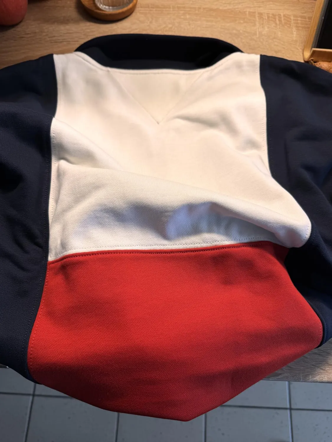 Tommy Hilfiger SailGP MW0MW44687 felpa uomo mezza zip XL blu