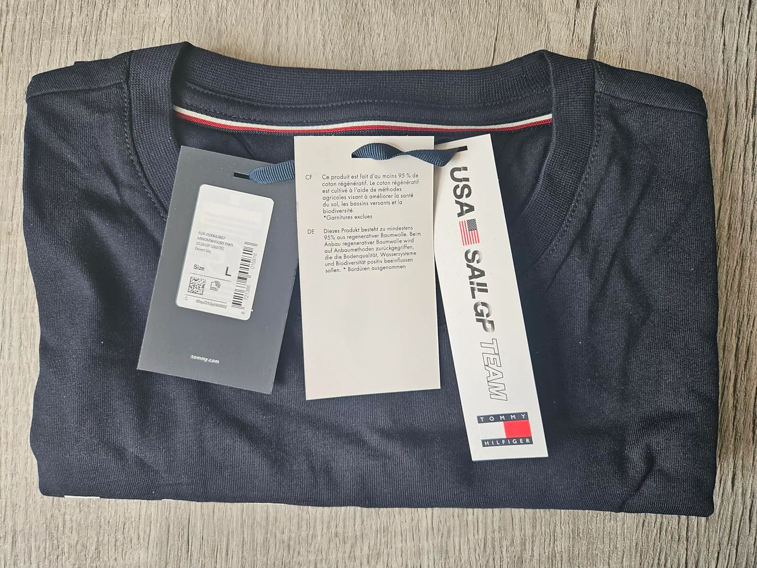 Tommy Hilfiger SailGP MW0MW45089 t-shirt uomo XXL logo