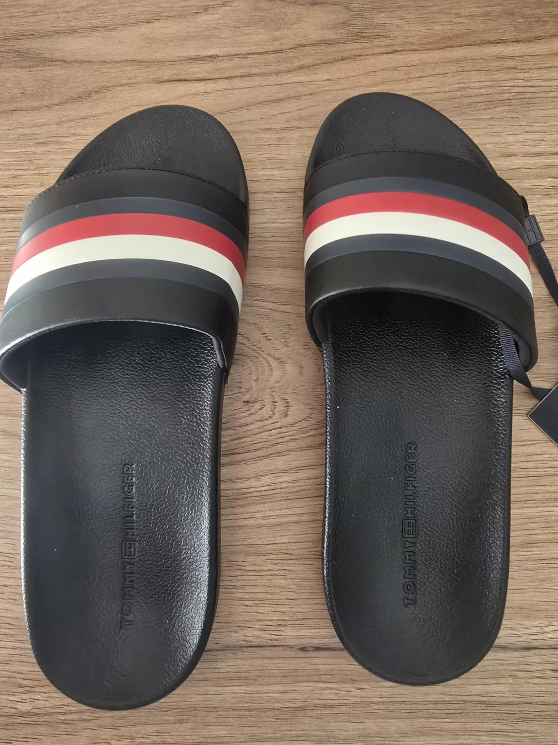 Tommy Hilfiger Pool Slide ciabatte uomo 40 nero branding