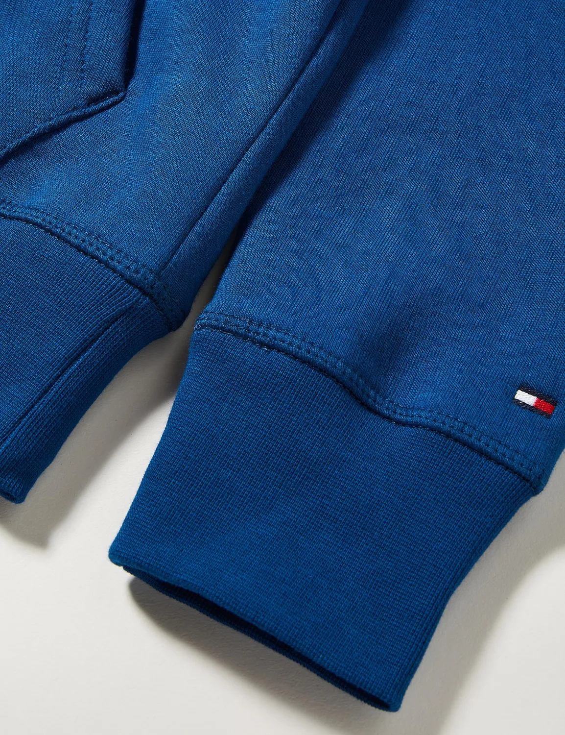 Tommy Hilfiger felpa hoodie uomo L blu Deep Indigo logo