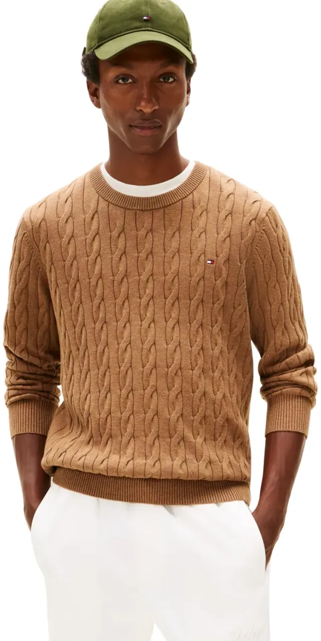 Tommy Hilfiger Classic Cable maglione MW0MW33132 marrone M