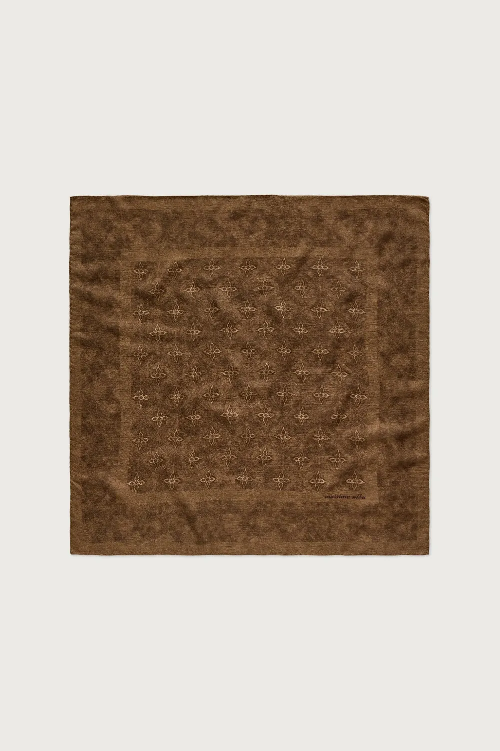 Massimo Alba Bandana bandana cashmere seta brown