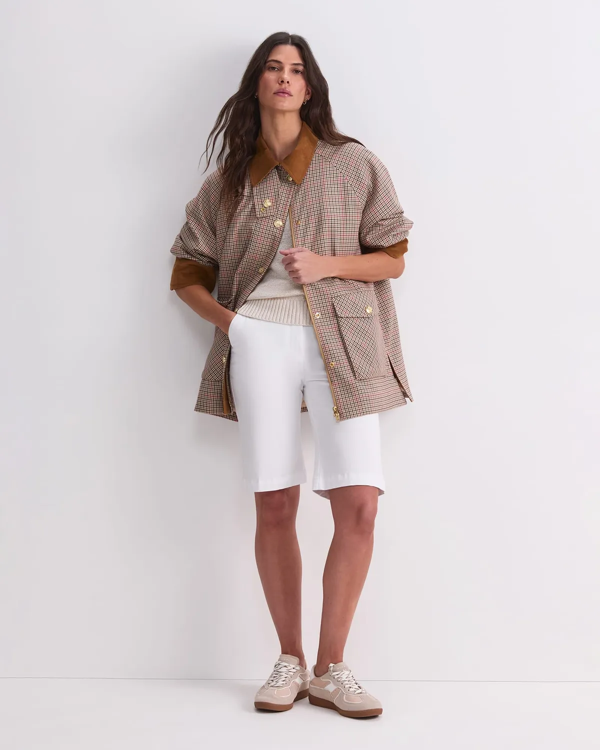 Sportscraft Sara Barn giacca trapuntata check heritage
