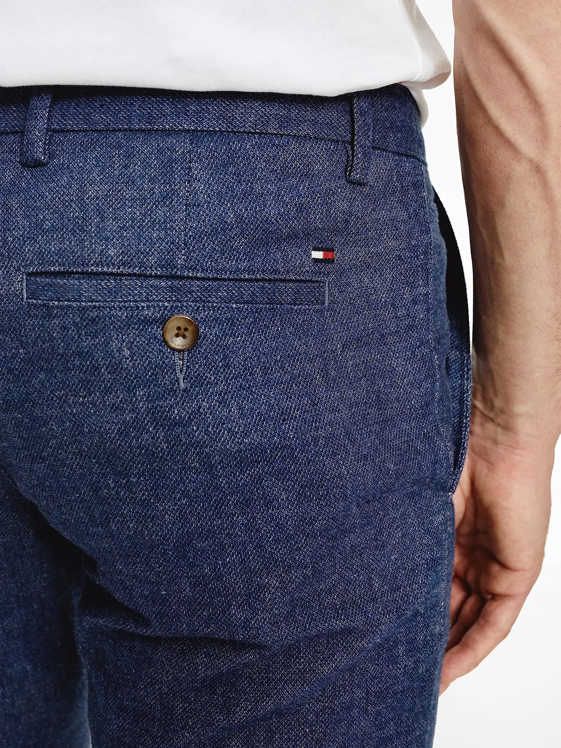 Tommy Hilfiger Bleecker pantaloni stoffa elasticizzati grigio