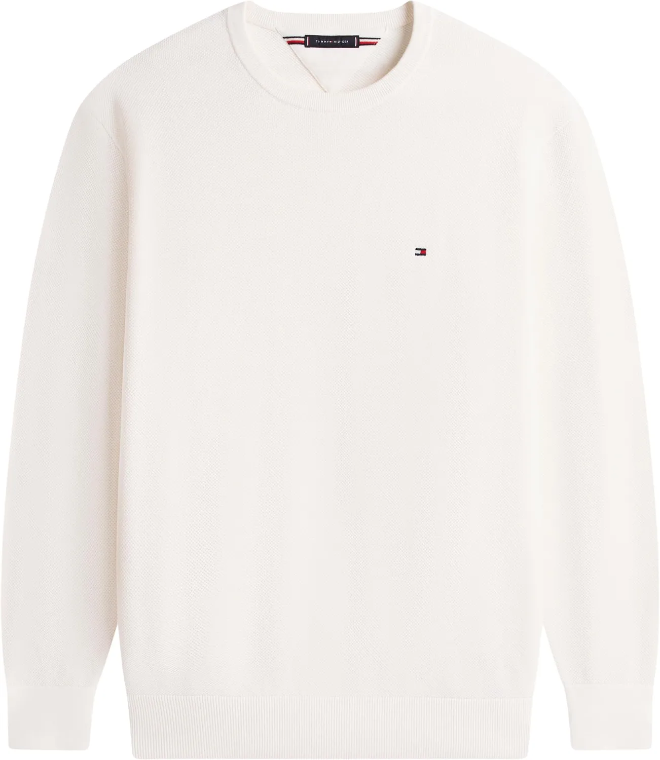 Tommy Hilfiger pullover uomo girocollo maglione nero