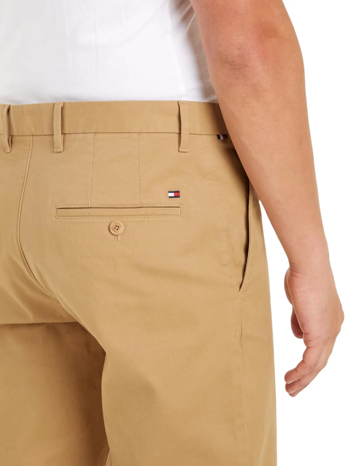 Tommy Hilfiger Custom Fit pantaloni chino uomo blu navy elasticizzato