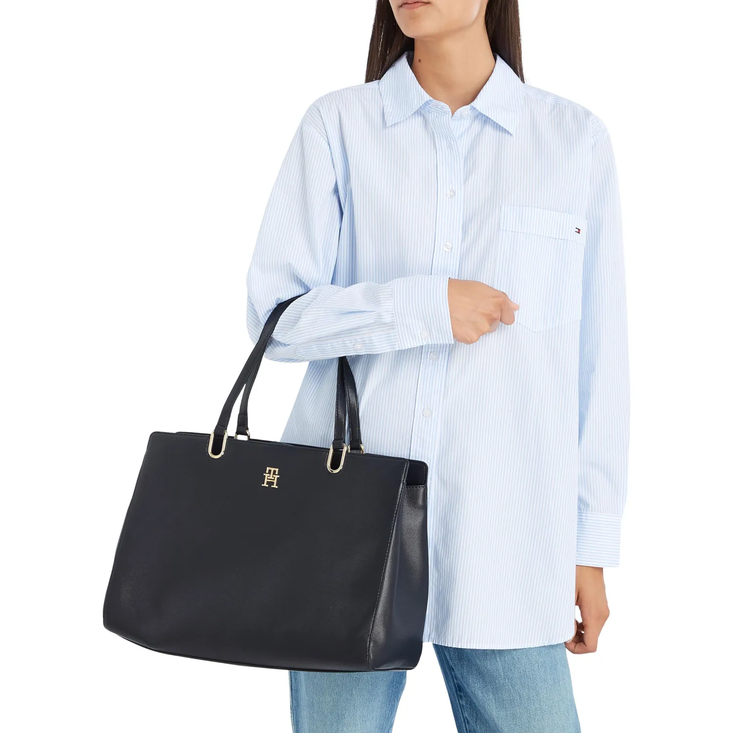Tommy Hilfiger TH Timeless AW0AW14491 Borsa Tracolla Pelle