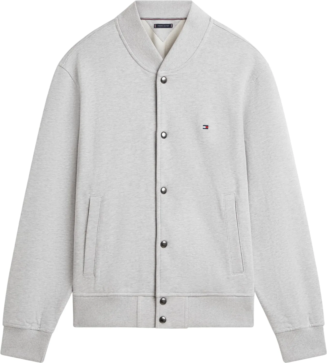 Tommy Hilfiger Essential Terry Bomber MW0MW42470 felpa verde felpata