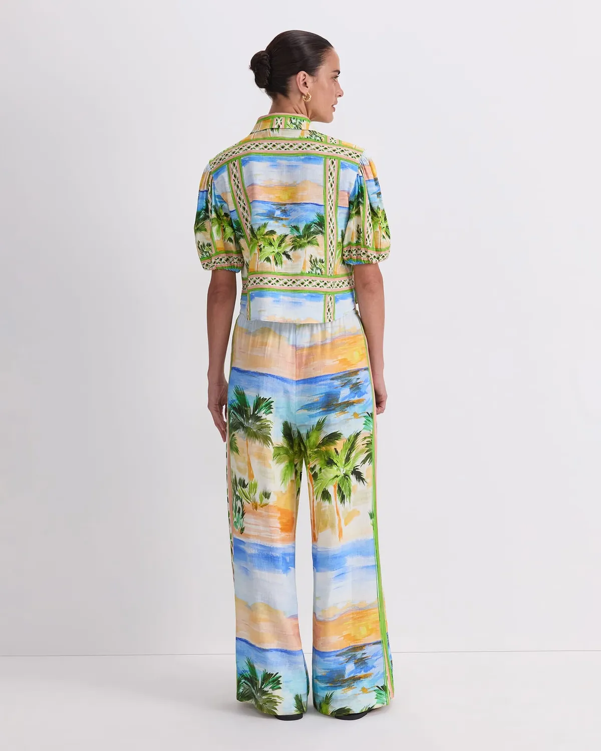 Sportscraft Sunset Palm camicetta lino donna