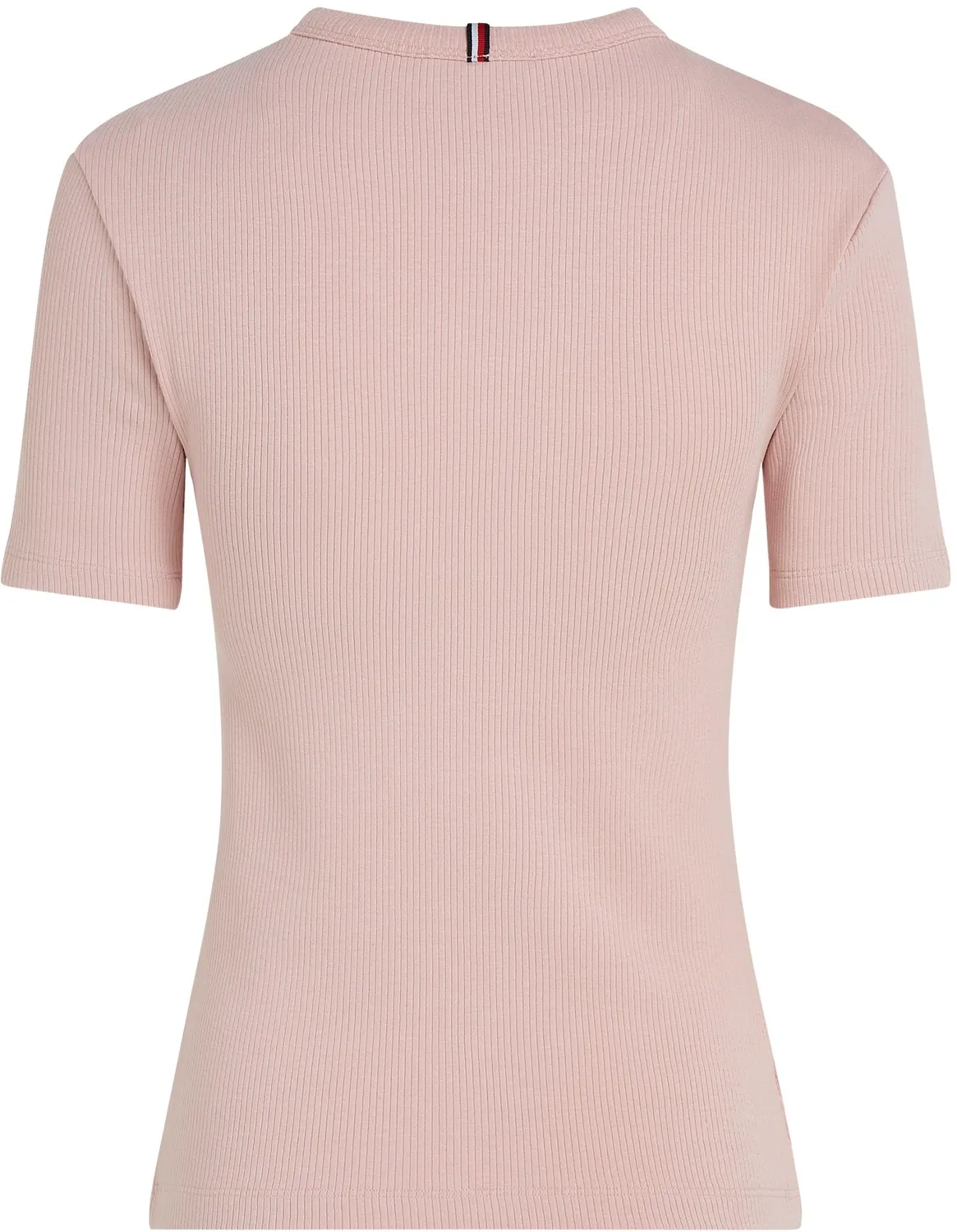 Tommy Hilfiger T-Shirt Rib Scollo Rotondo donna maniche corte