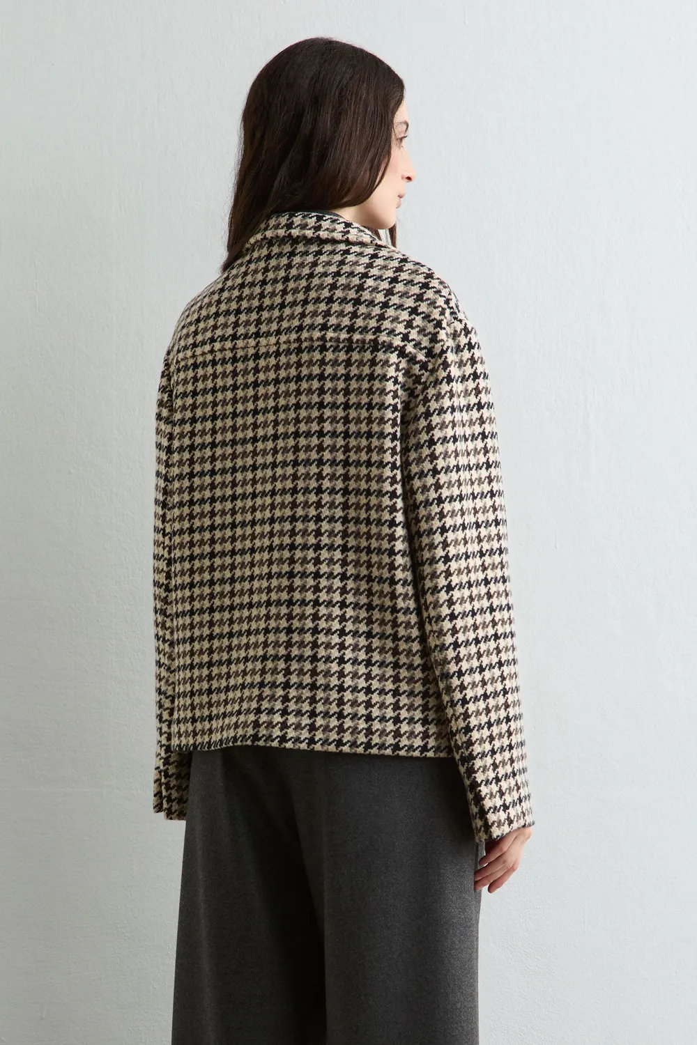 Massimo Alba Tebe giacca donna smoke pied-de-poule
