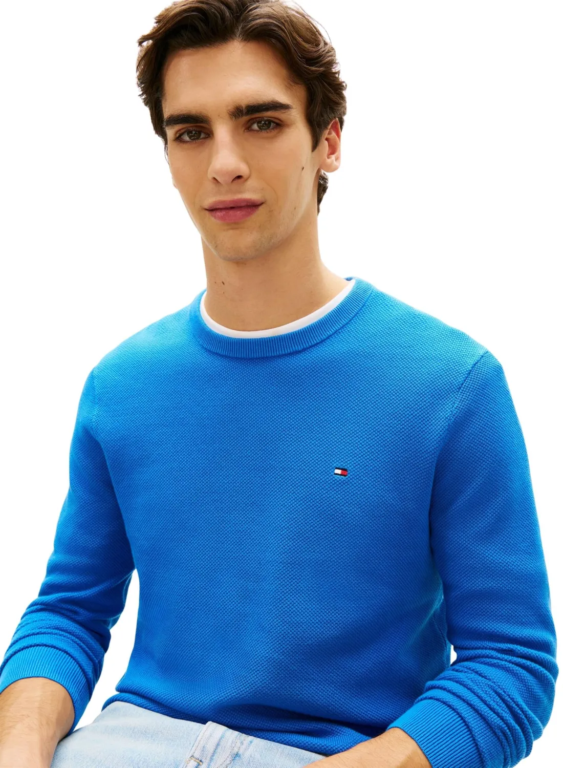 Tommy Hilfiger Essential MW0MW36347 maglione girocollo M blu