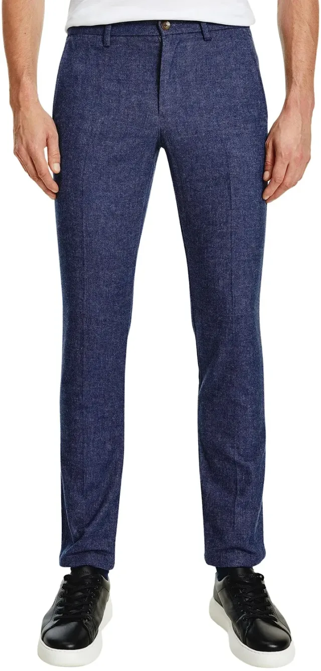 Tommy Hilfiger Bleecker pantaloni stoffa elasticizzati grigio