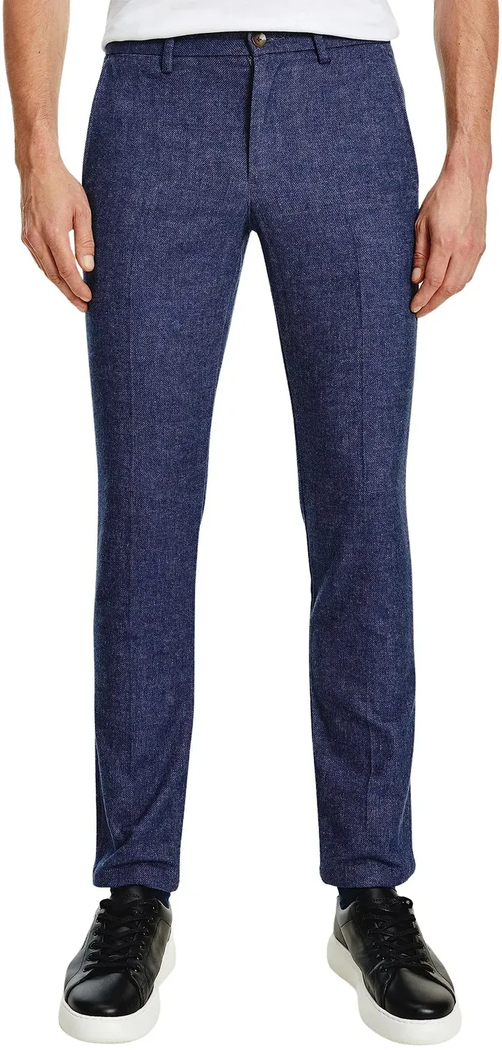 Tommy Hilfiger Bleecker pantaloni stoffa elasticizzati grigio