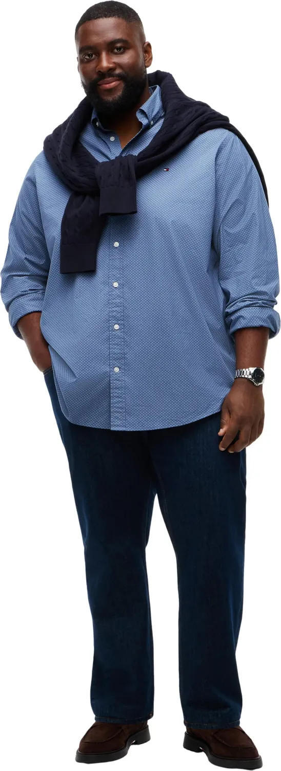Tommy Hilfiger BT-Flex Poplin MW0MW45730 camicia 4XL fantasia