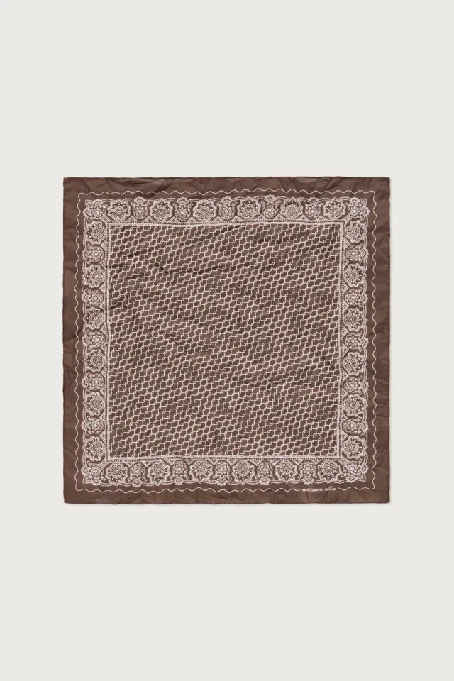 Massimo Alba Hanky1 fazzoletto cotone caffe