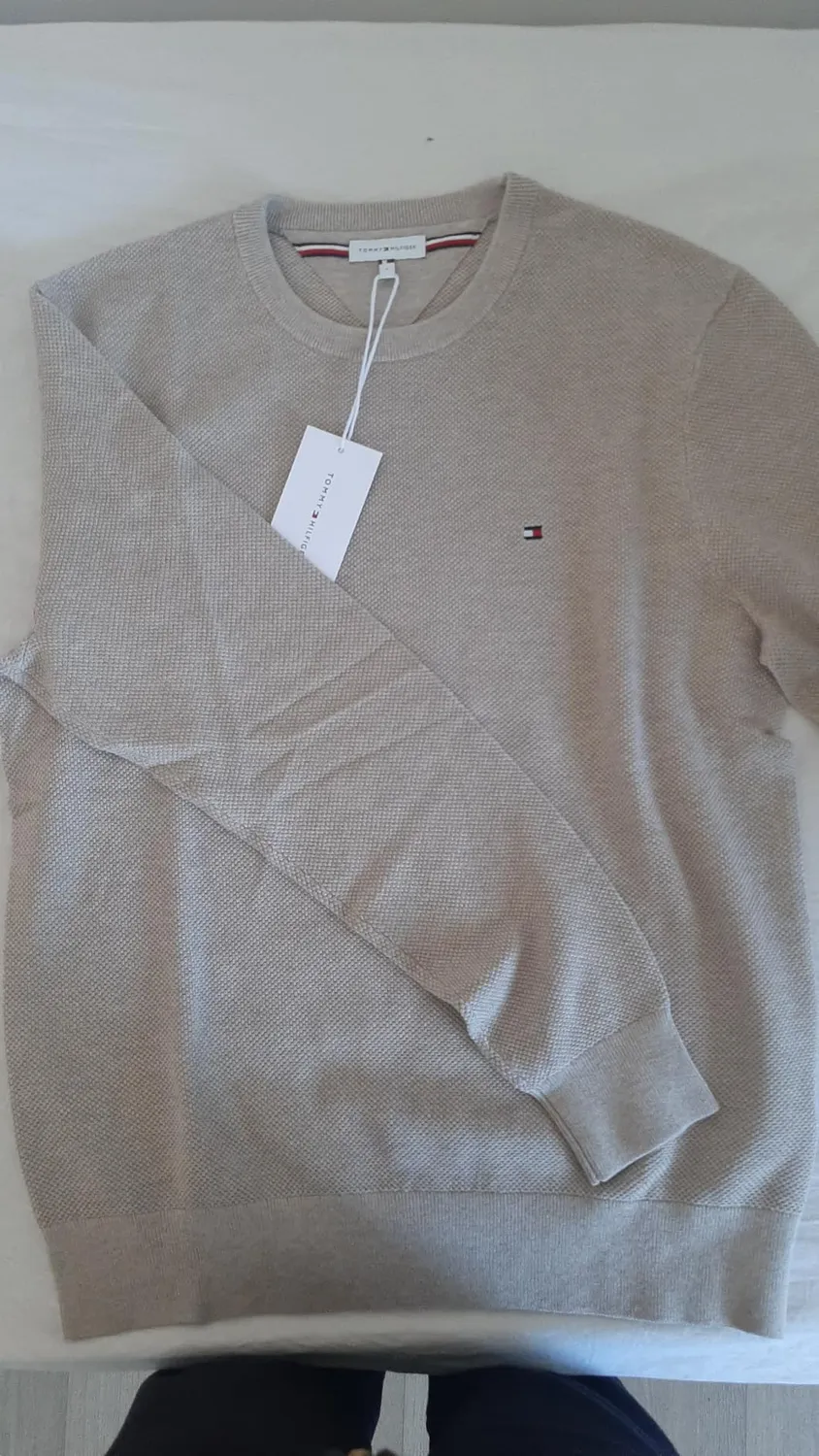 Tommy Hilfiger Essential maglione uomo blu Desert Sky