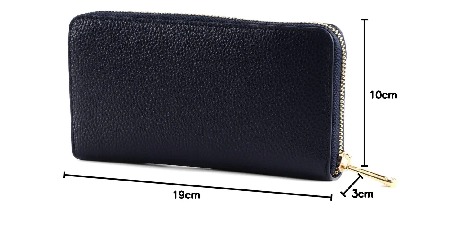 Tommy Hilfiger TH Emblem Large portafoglio donna blu