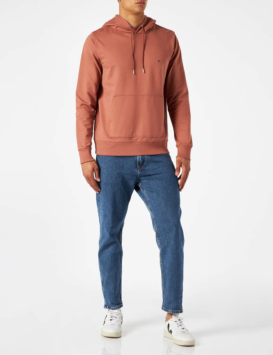 Tommy Hilfiger 1985 felpa uomo grigia con cappuccio cotone