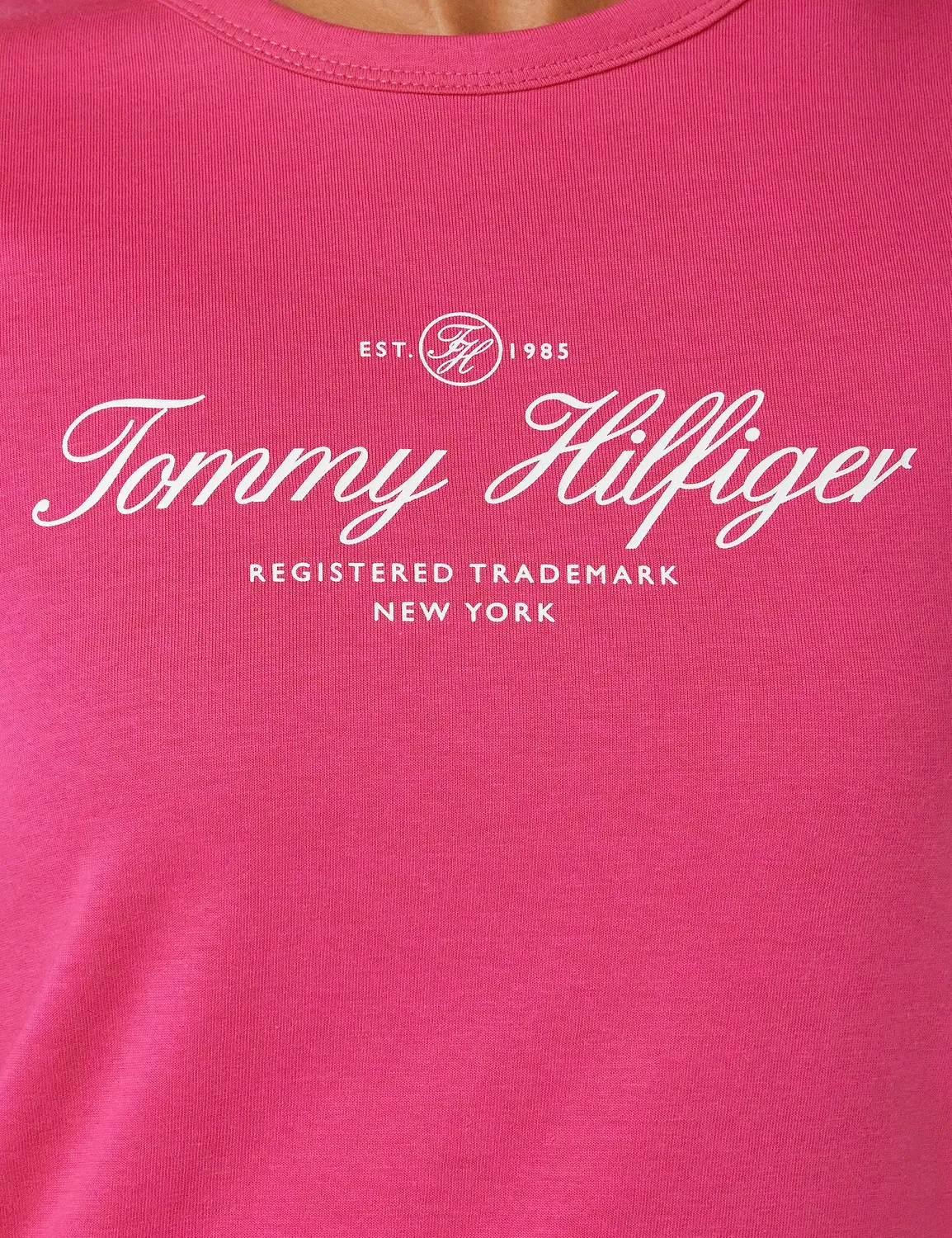 Tommy Hilfiger t-shirt donna scollo rotondo maniche corte cotone