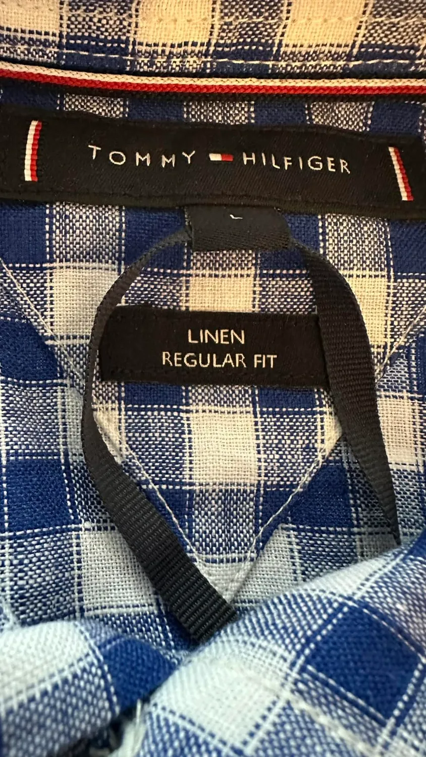 Tommy Hilfiger Linen Gingham MW0MW42401 camicia quadri