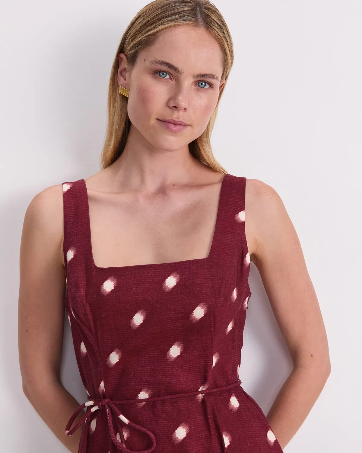 Sportscraft Rosa abito sottoveste midi con cintura