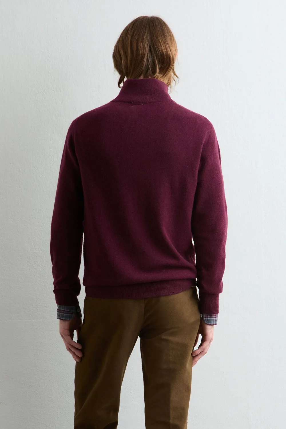 Massimo Alba Liam lupetto uomo mosto cashmere