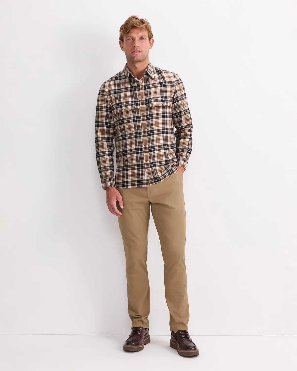 Sportscraft Xavier 208120 camicia flanella uomo cotone