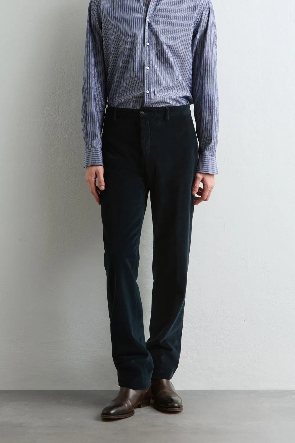 Massimo Alba Sloop abito uomo dark blue velluto cotone