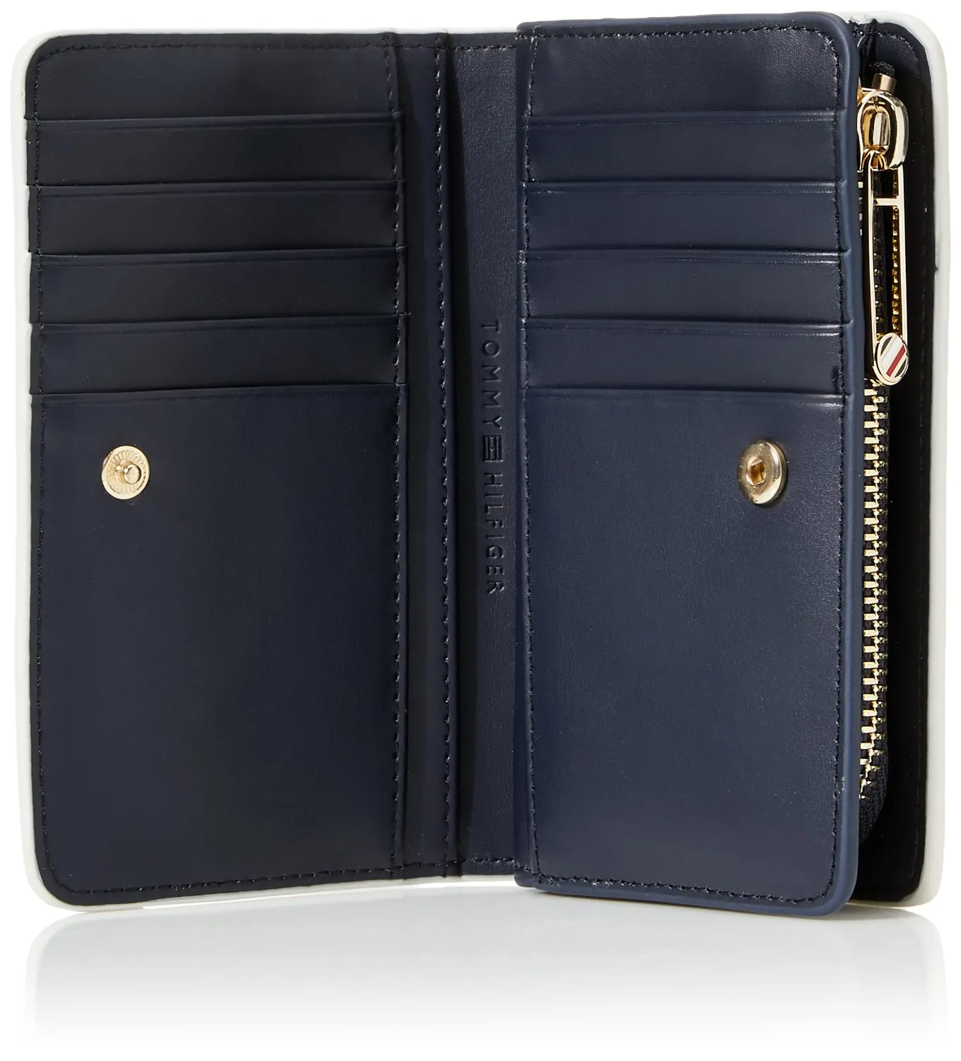 Tommy Hilfiger TH Timeless Med Bi Fold portafoglio beige