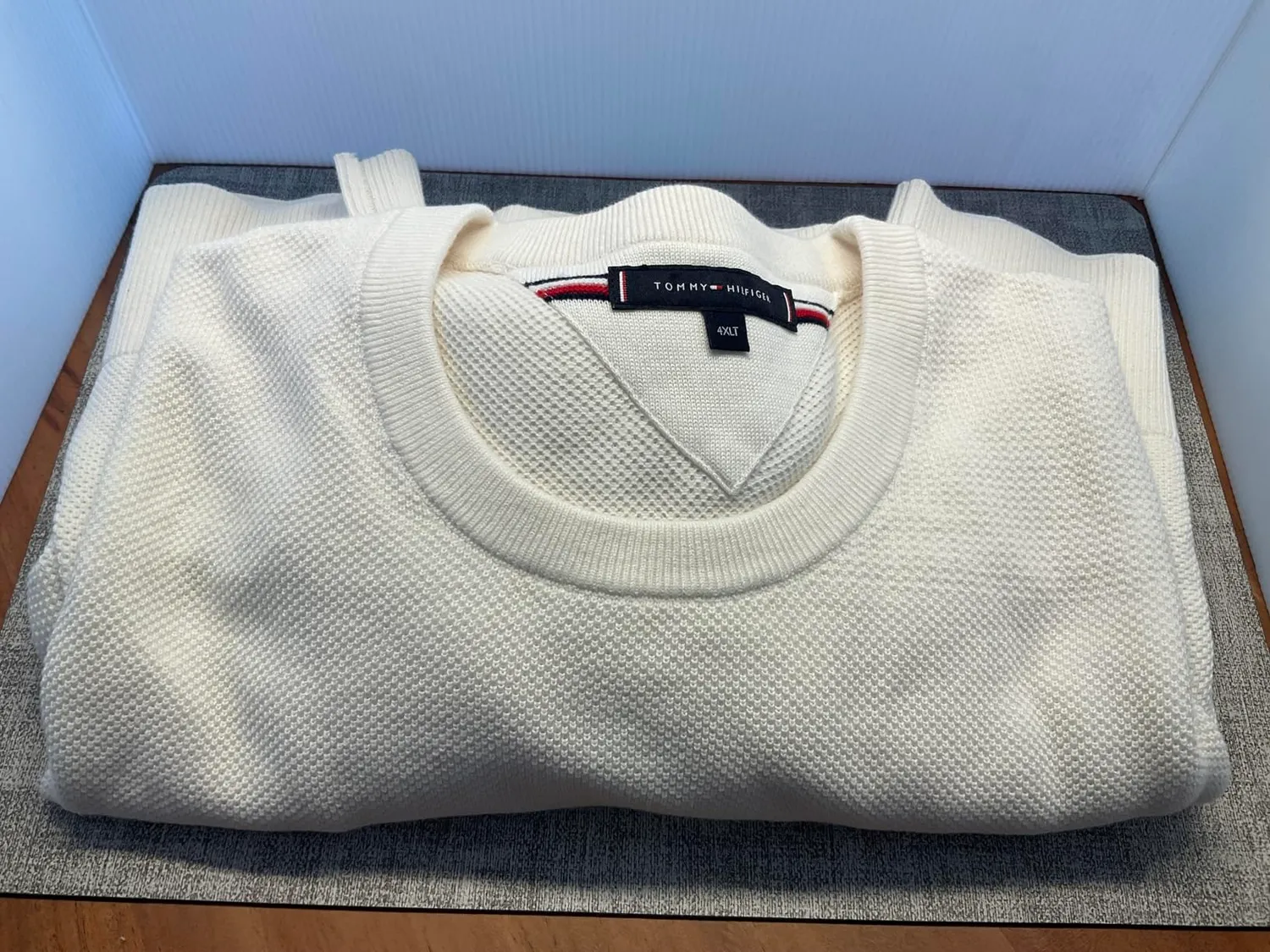Tommy Hilfiger pullover uomo girocollo maglione nero