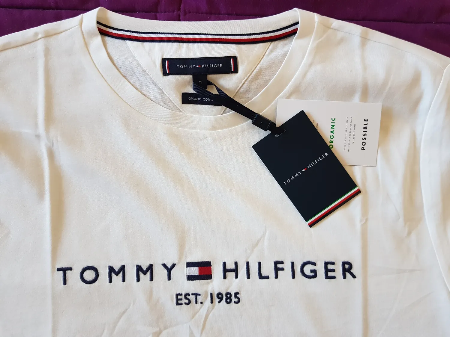 Tommy Hilfiger Core Logo t-shirt uomo nera cotone